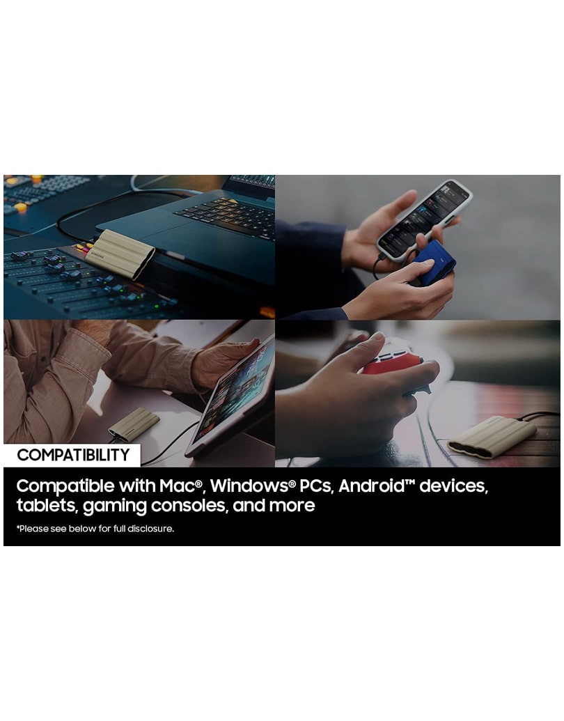 SSD Samsung T7 Shield в рюкзаке путешественника