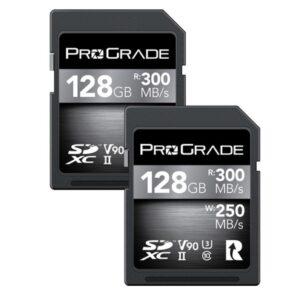 ProGrade Digital 128GB V90 UHS-II SDXC 2-Pack