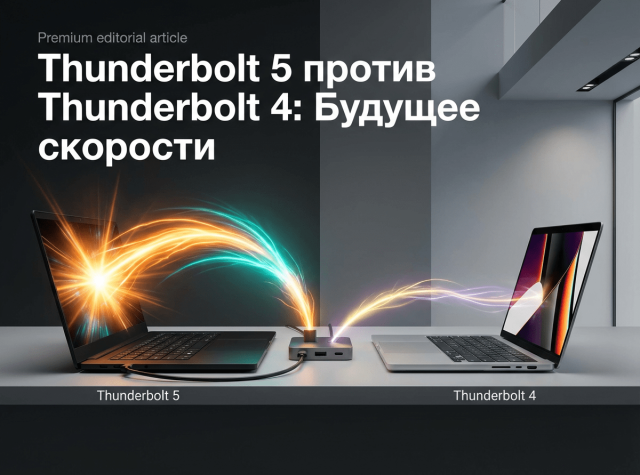 Thunderbolt 5 vs Thunderbolt 4: Революция или эволюция? Полный разбор и стоит ли обновляться