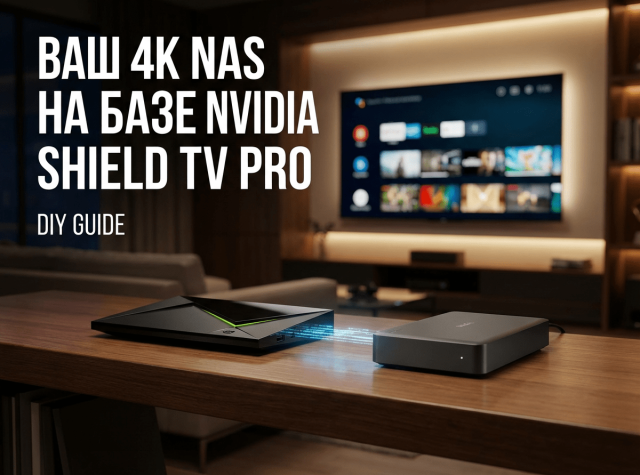 Видео-NAS своими руками: Nvidia Shield TV Pro 4K + Внешний HDD